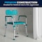 Flash Furniture 15" L, Plastic, Aluminum, Teal Quick Release Bath Chair DC-HY3523L-TL-GG - alternate 3